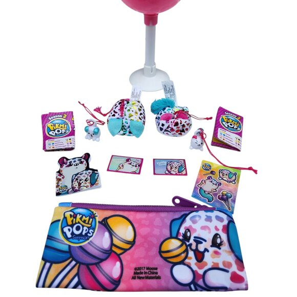 Pikmi Pops Puffly The Pug & Skooter The Sugar Glider Super Set Rare - Picture 2 of 4